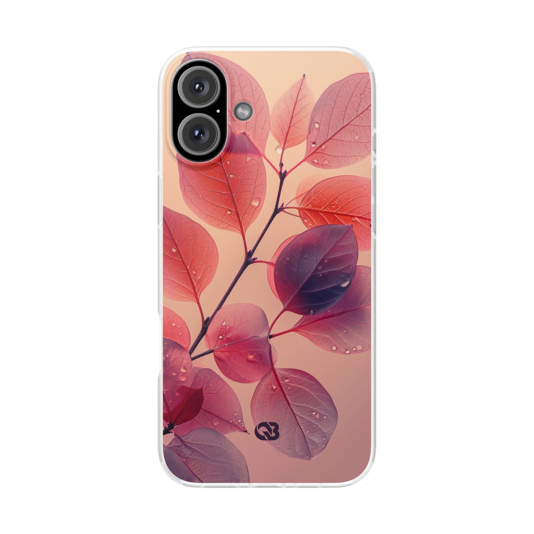 Dewy Magenta Foliage · Soft Phone Case for iPhone