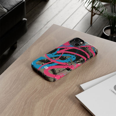 Cyber Splatter Flow · Tough Phone Case for iPhone · Pink