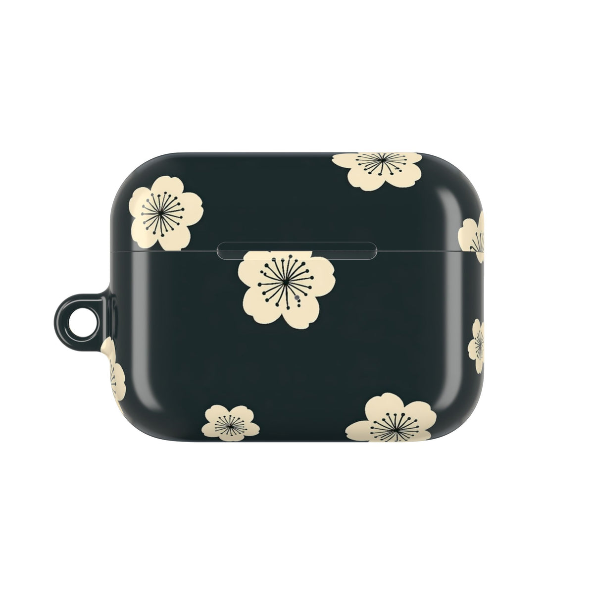 Midnight Sakura Bloom · Hard Case for AirPods & AirPods Pro · Black