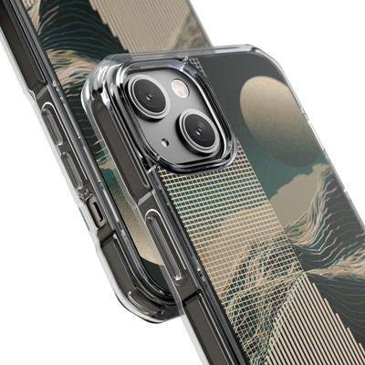 Green Impact MagSafe Phone Case for iPhone - Lunar Moss Topography