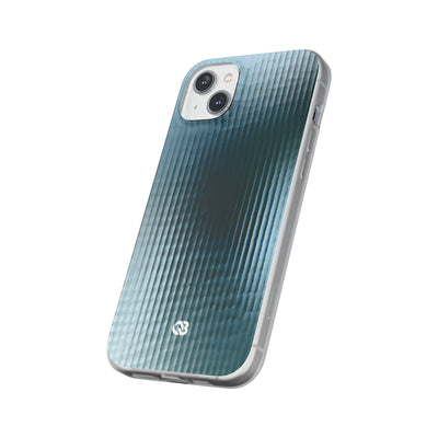Blue Lite Phone Case for iPhone - Glacial Reeded Glass