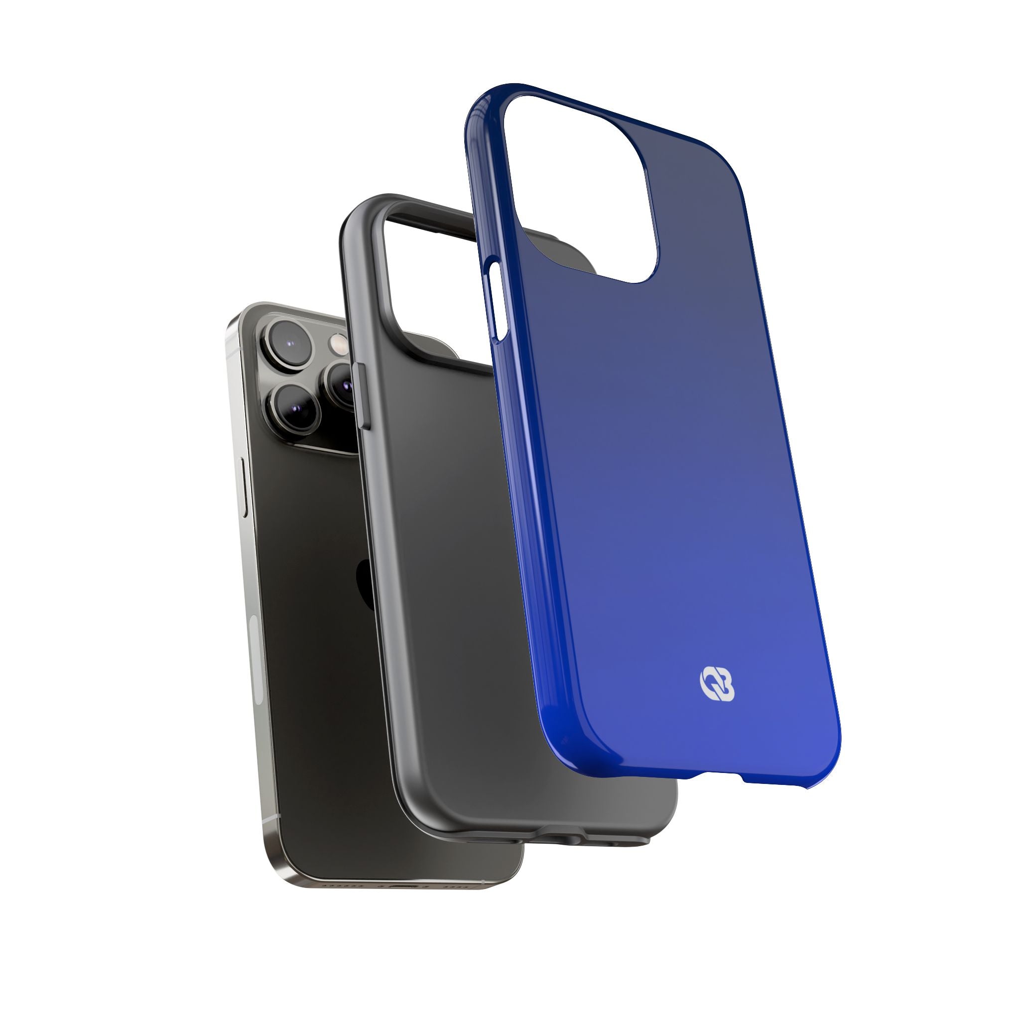 Blue Tough Phone Case for iPhone - Cobalt Depth Shift