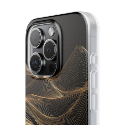 Black Lite Phone Case for iPhone - Copper Topo Ridge