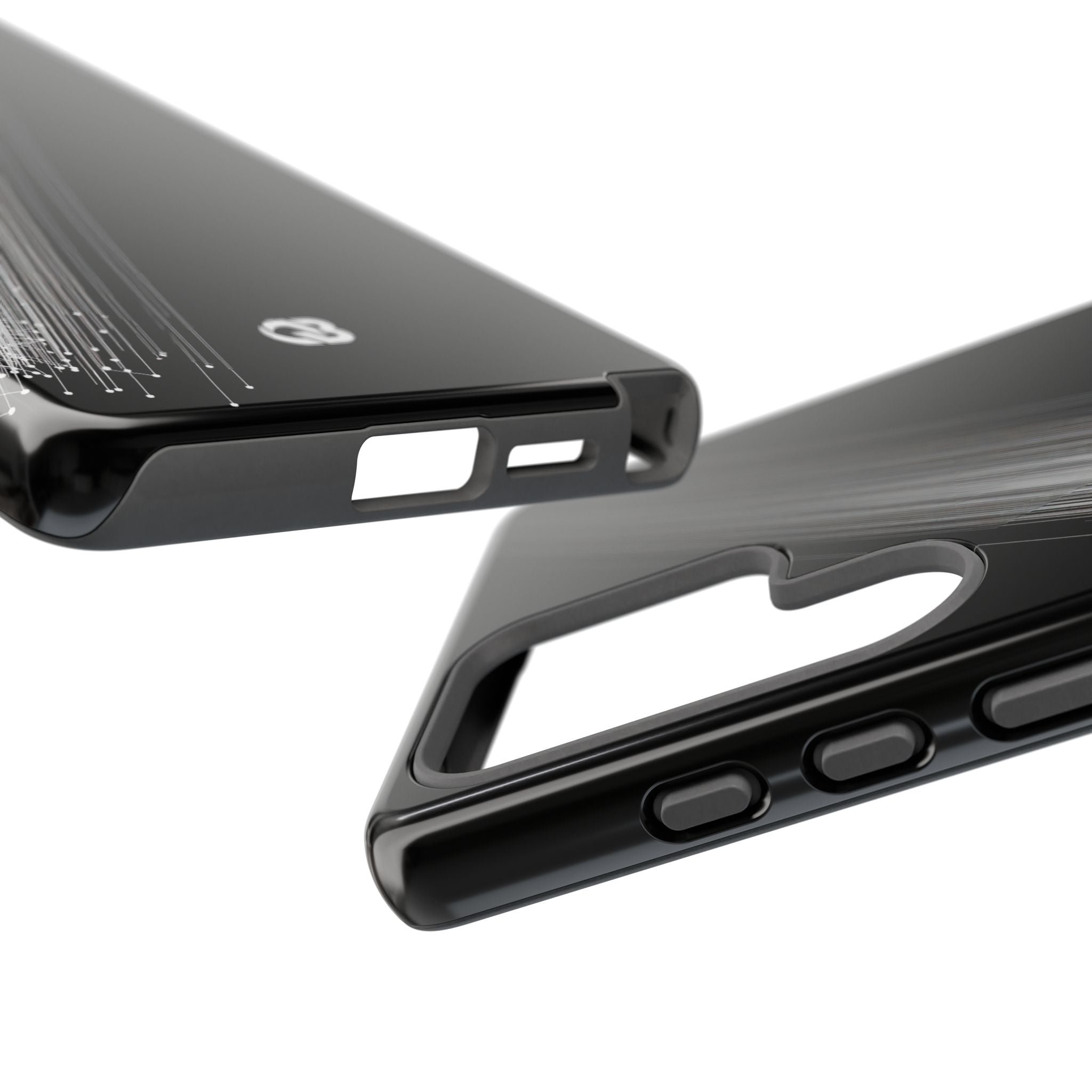 Black Tough Phone Case for Samsung - Linear Velocity Beam