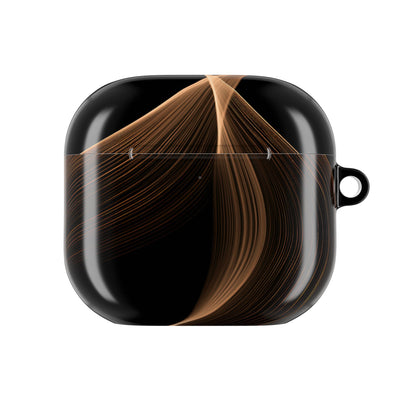 Amber Contour Flow · Hard Case for AirPods & AirPods Pro · Black