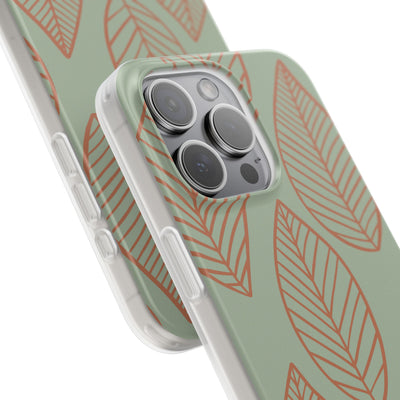 Sage Earth Leaves · Soft Phone Case for iPhone