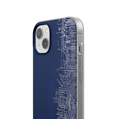 Blue Lite Phone Case for iPhone - Cobalt Circuit Logic