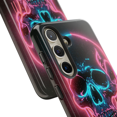 Neon Drip Skull · Tough Phone Case for Samsung · Black