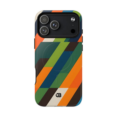 Angled Retro Mosaic · Tough+ Phone Case for iPhone · Magsafe