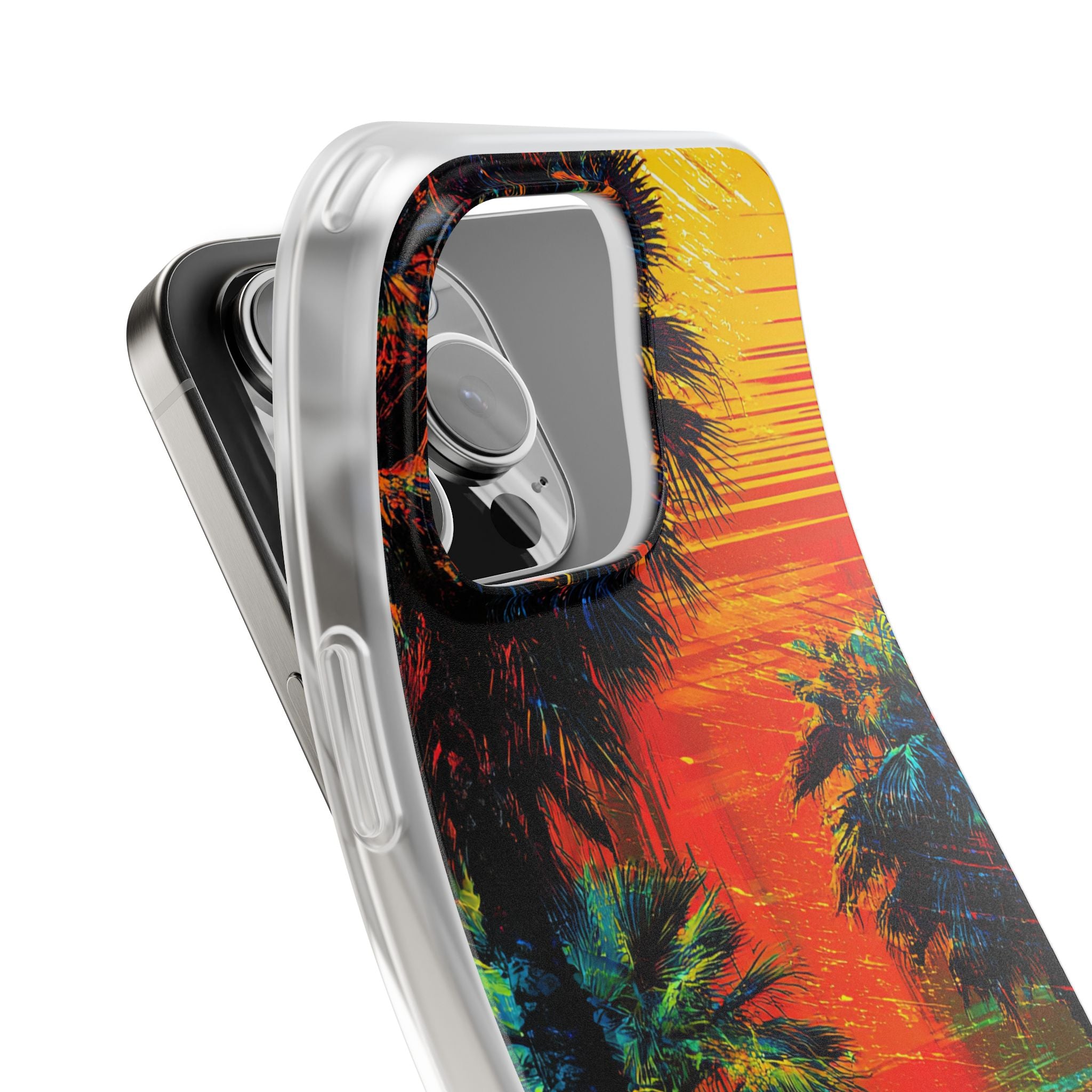Tropical Sunburst iPhone 16 Pro Max Case - Soft