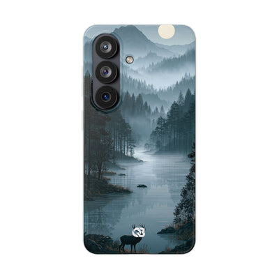 Silent Nordic Fjord · Lite Phone Case for Samsung · Blue