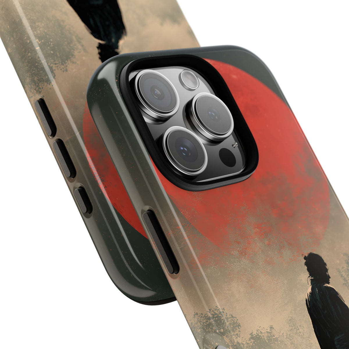 Crimson Moon Ronin · Tough Phone Case for iPhone · Red