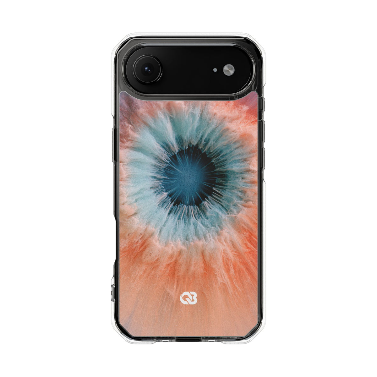 Radiant Aura Core · Clear Impact Magnetic Phone Case for iPhone · Orange