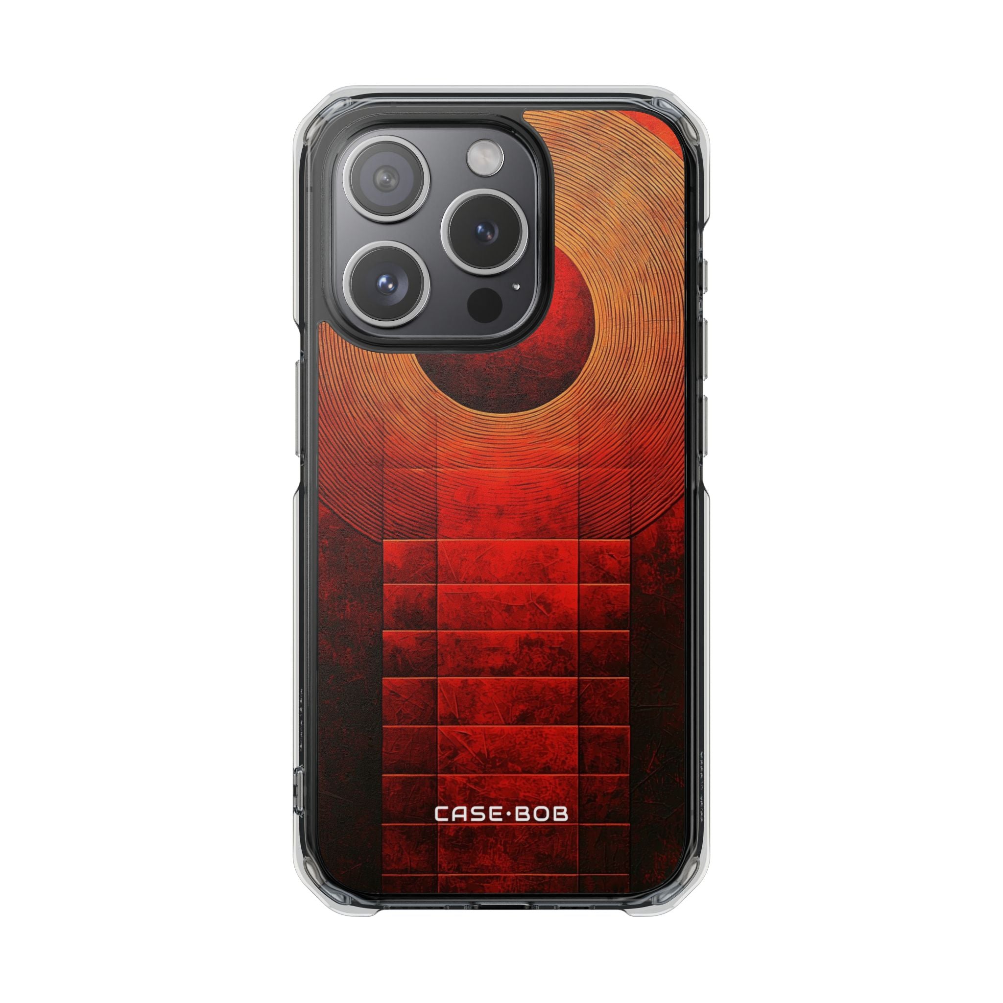 Crimson Orbit iPhone 15 Pro Case - Impact