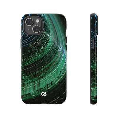 Orbital Data Stream · Tough Phone Case for iPhone · Green