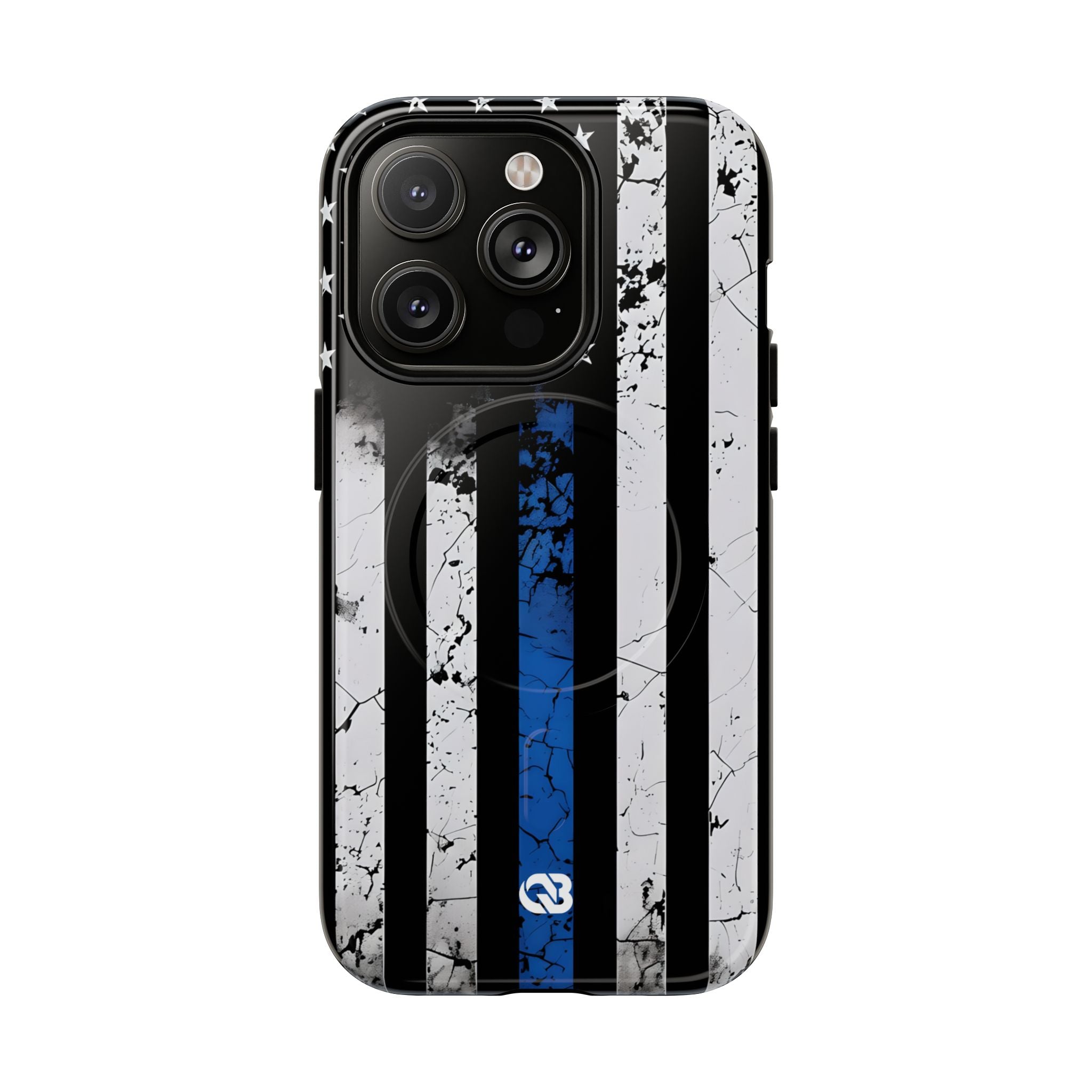 Gritty Cobalt Flag · Tough+ Phone Case for iPhone · Magsafe
