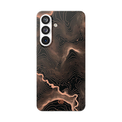 Orange Lite Phone Case for Samsung - Salmon Ridge Topo