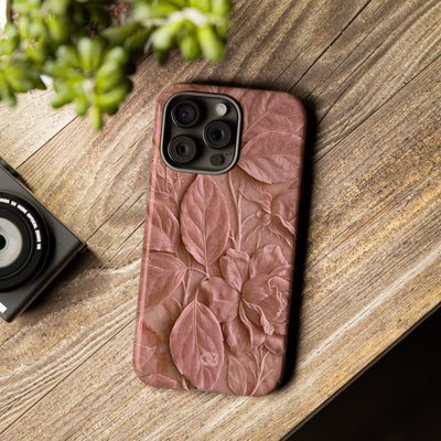 Blush Rose Relief · Tough Phone Case for iPhone · Pink