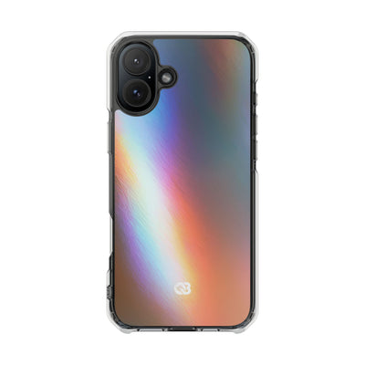 Prismatic Ray · Clear Impact Magnetic Phone Case for iPhone · Blue