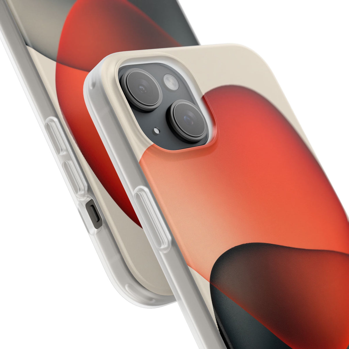 Translucent Crimson Form · Lite Phone Case for iPhone ·  Red