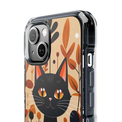 Schwarze Katze Glow iPhone 14 Case - Impact