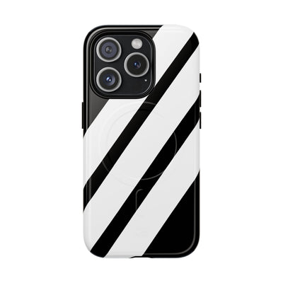 Obsidian White Bars · Tough+ Phone Case for iPhone · Magsafe