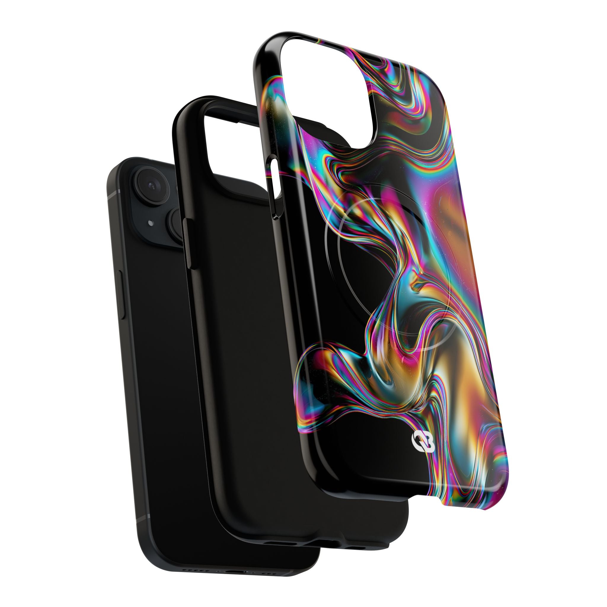 Purple Tough 2.0 Magsafe Phone Case for iPhone - Liquid Neon Chrome