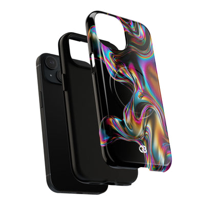 Purple Tough 2.0 Magsafe Phone Case for iPhone - Liquid Neon Chrome