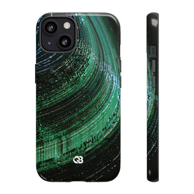 Orbital Data Stream · Tough Phone Case for iPhone · Green