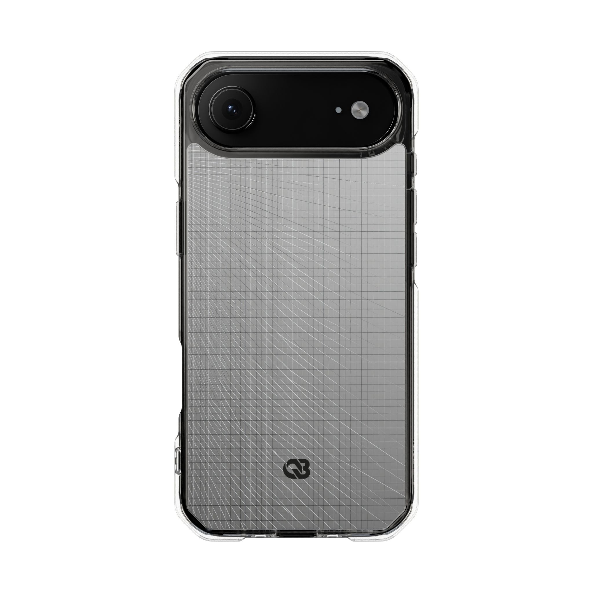Grey Impact MagSafe Phone Case for iPhone - Chrome Mesh Warp