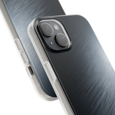 Grey Lite Phone Case for iPhone - Charcoal Brushed Steel