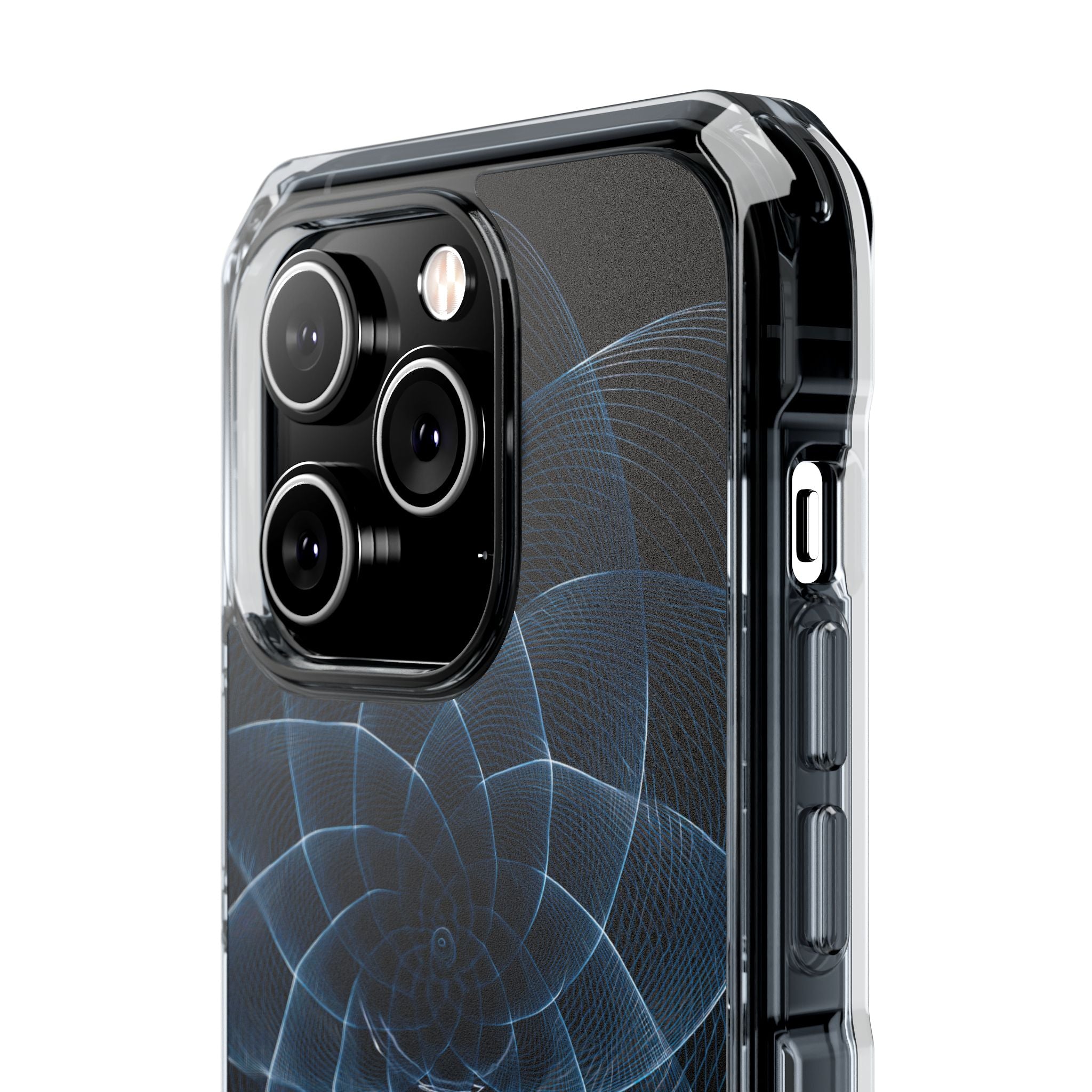 Blue Impact MagSafe Phone Case for iPhone - Cobalt Geometric Bloom