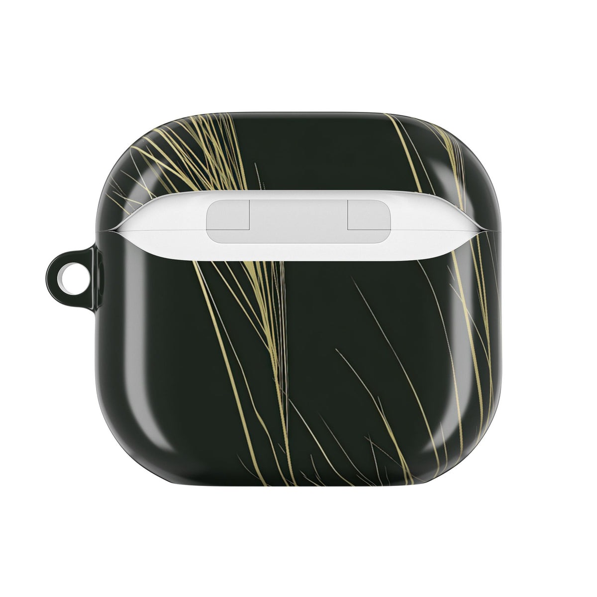 Golden Whispering Reeds · Hard Case for AirPods & AirPods Pro · Green