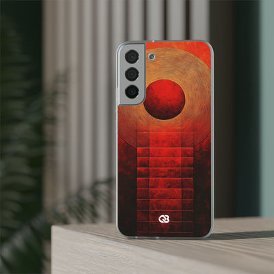 Crimson Solar Halo · Soft Phone Case for Samsung