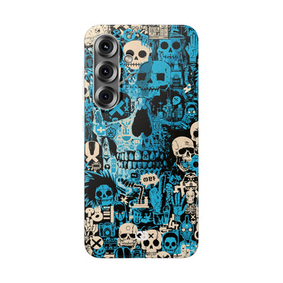 Electric Skull Graffiti · Lite Phone Case for Samsung · Blue