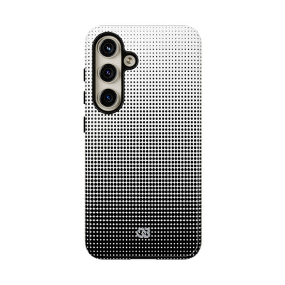 Black Tough Phone Case for Samsung - Obsidian Halftone Flux