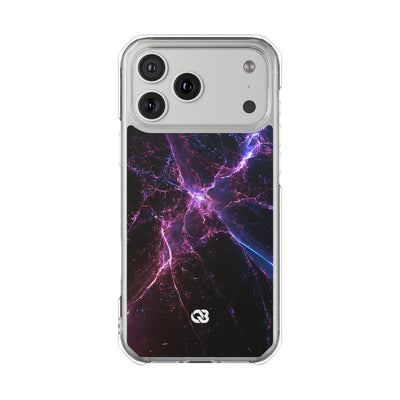 Neural Singularity · Clear Impact Magnetic Phone Case for iPhone · Black