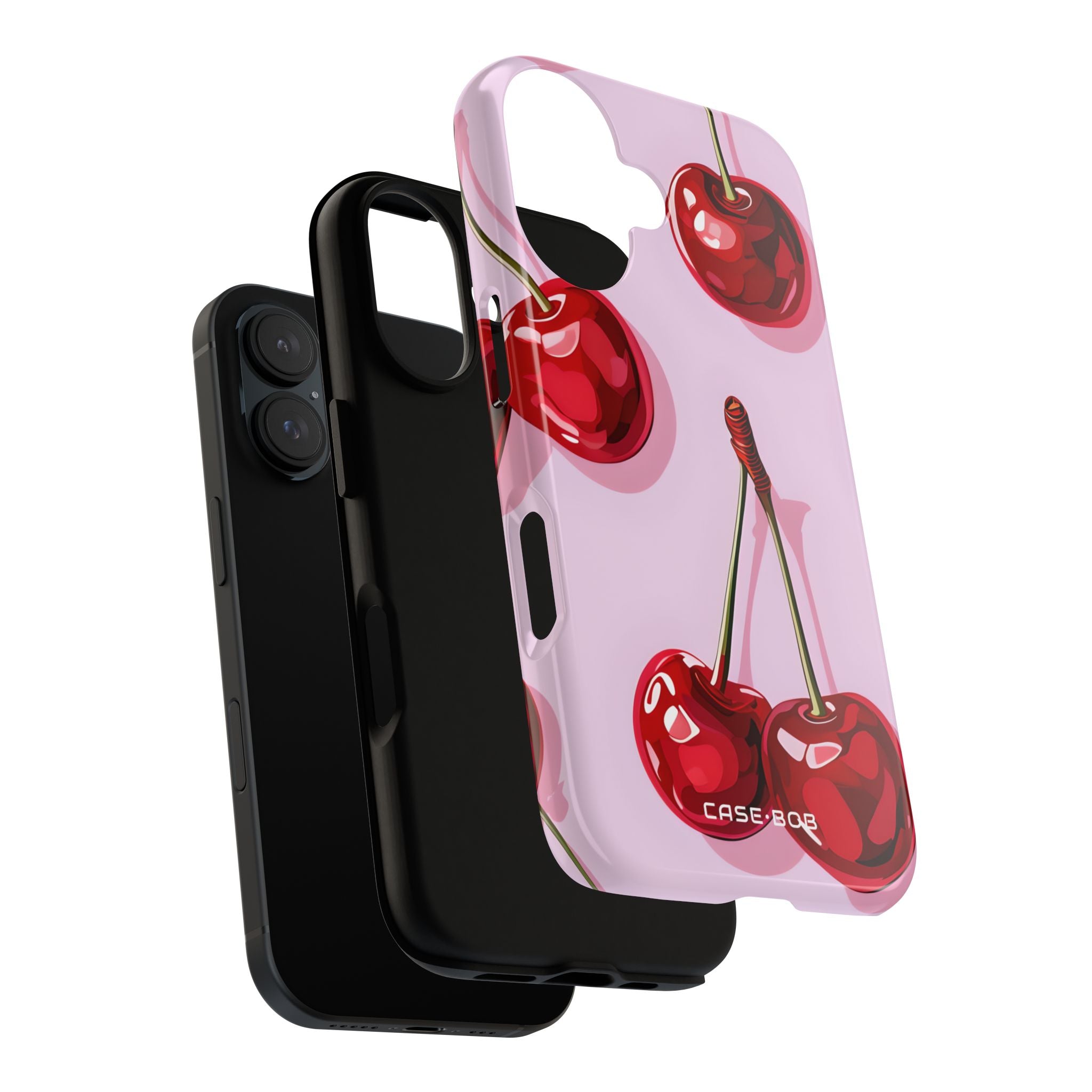 Glossy Cherry Burst iPhone 16 Case - Tough - CASE•BOB