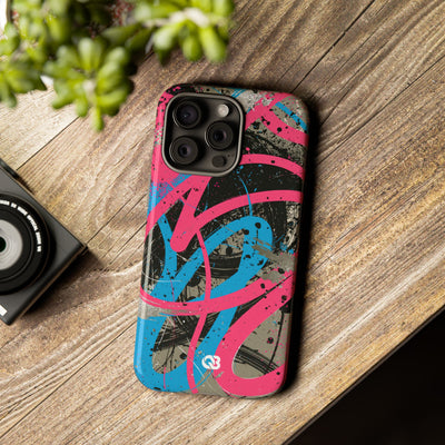 Cyber Splatter Flow · Tough Phone Case for iPhone · Pink