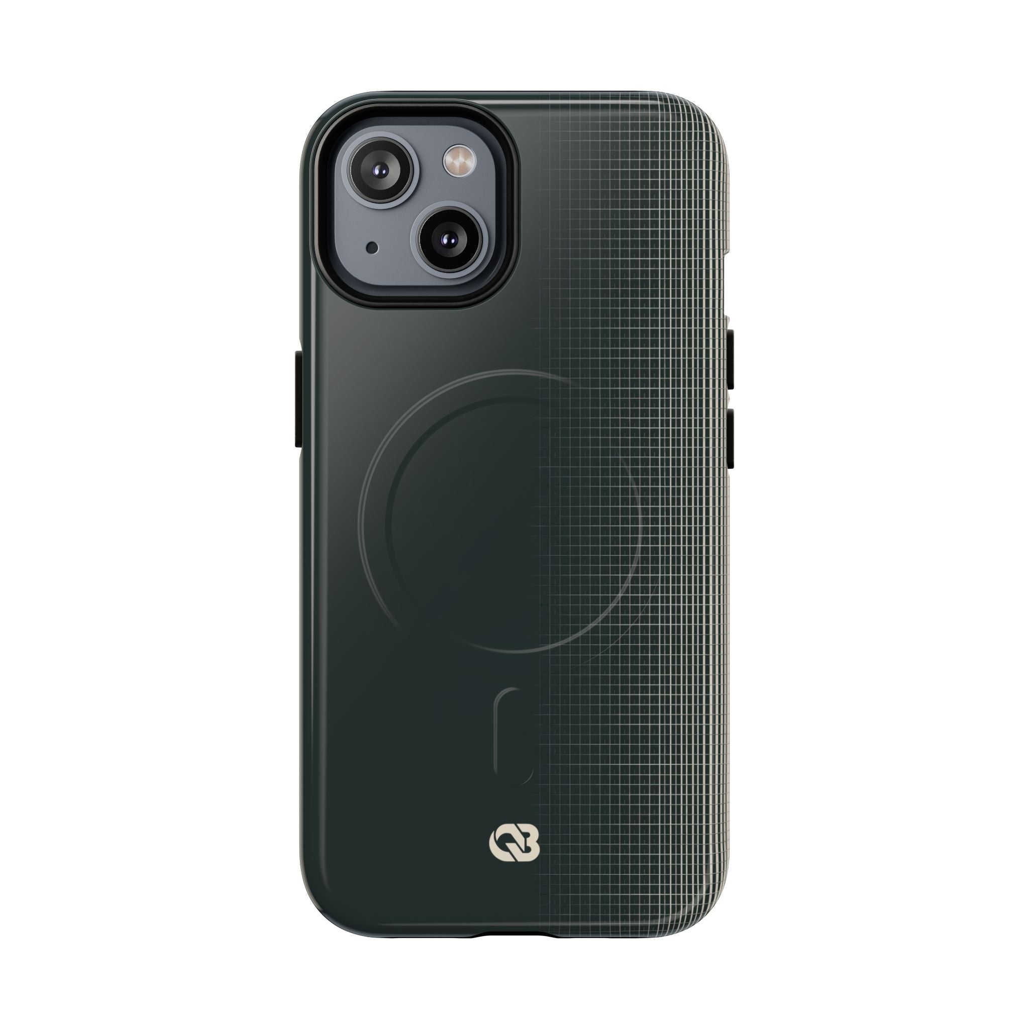 Grey Tough 2.0 Magsafe Phone Case for iPhone - Charcoal Tech Grid
