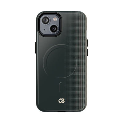 Grey Tough 2.0 Magsafe Phone Case for iPhone - Charcoal Tech Grid