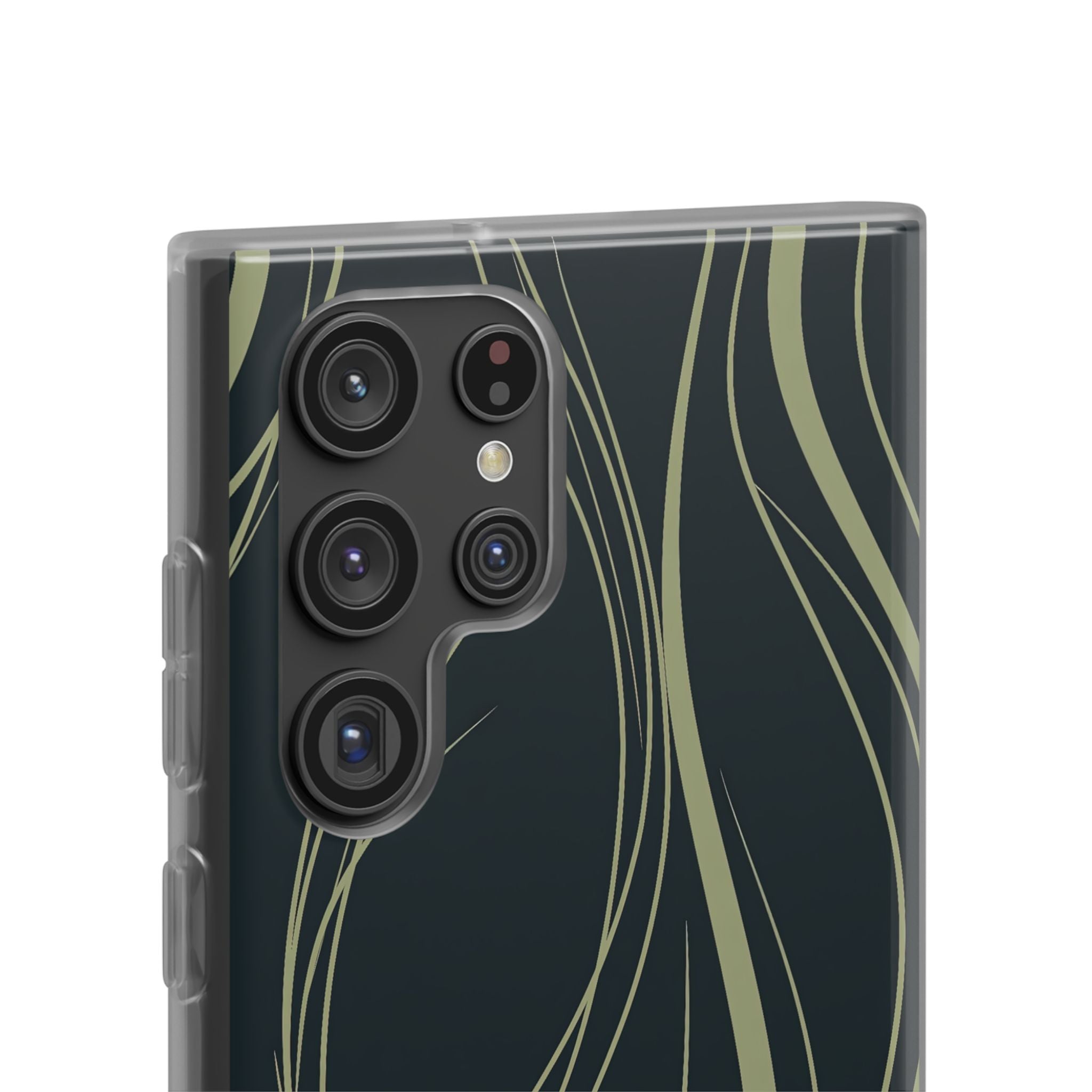 Green Lite Phone Case for Samsung - Obsidian Sage Flow