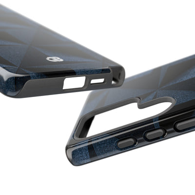 Blue Tough Phone Case for Samsung - Indigo Basalt Facets
