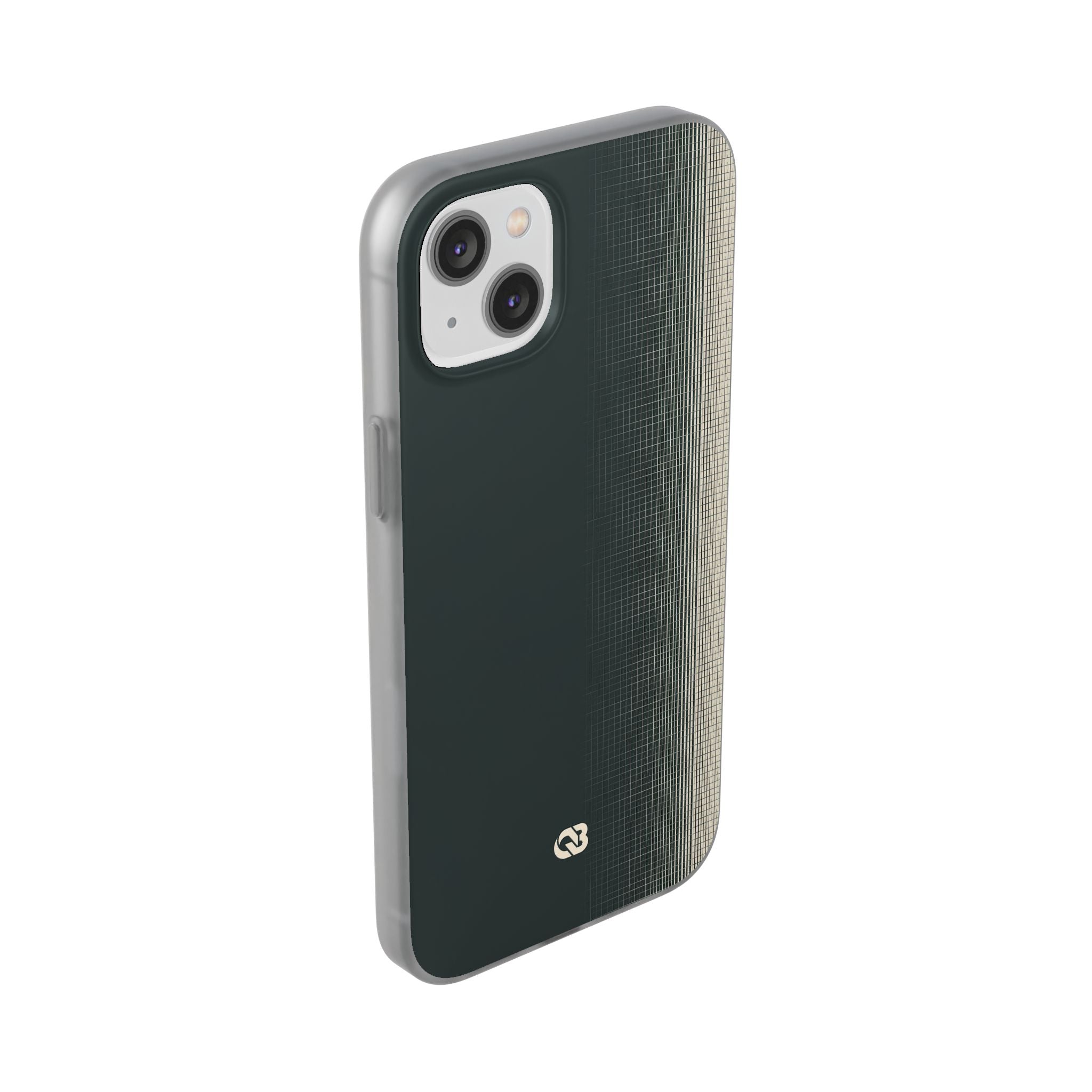 Grey Lite Phone Case for iPhone - Charcoal Tech Grid