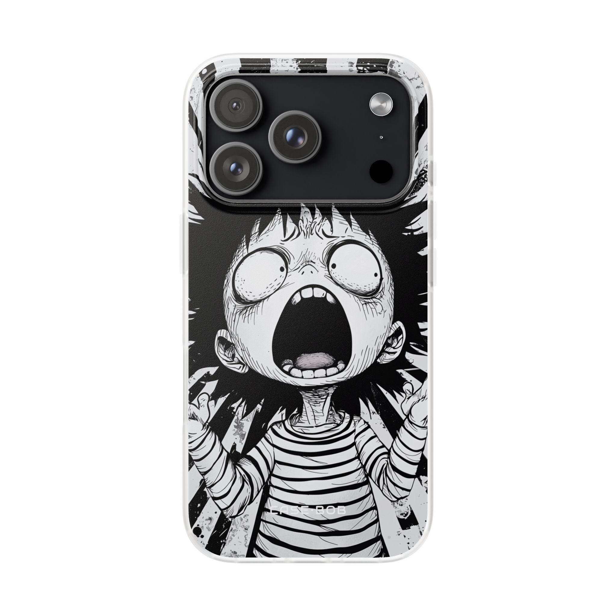 Screaming Stripes iPhone 17 Pro Case - Soft - CASE•BOB