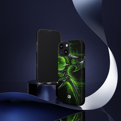 Cyber Sigil Grid · Tough Phone Case for iPhone · Green