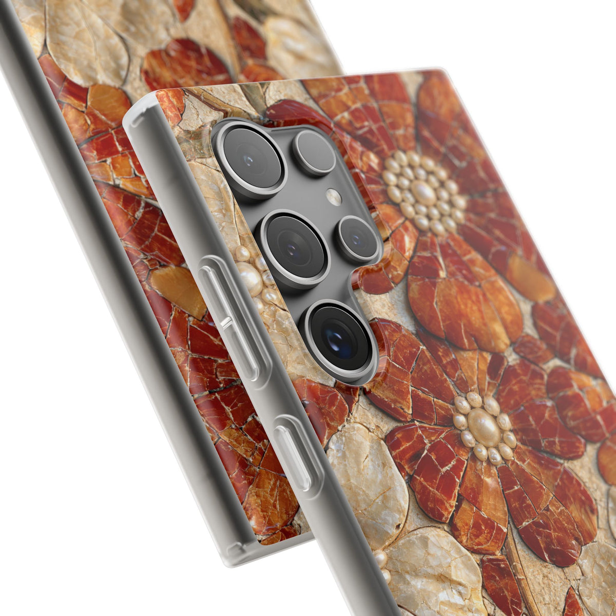 Carnelian Pearl Bloom · Lite Phone Case for Samsung · Orange