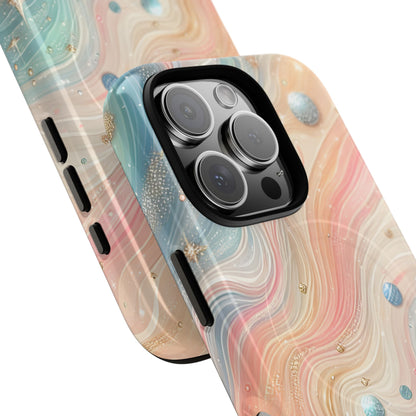 Iridescente Wervelingen iPhone 16 Pro Case - Tough+