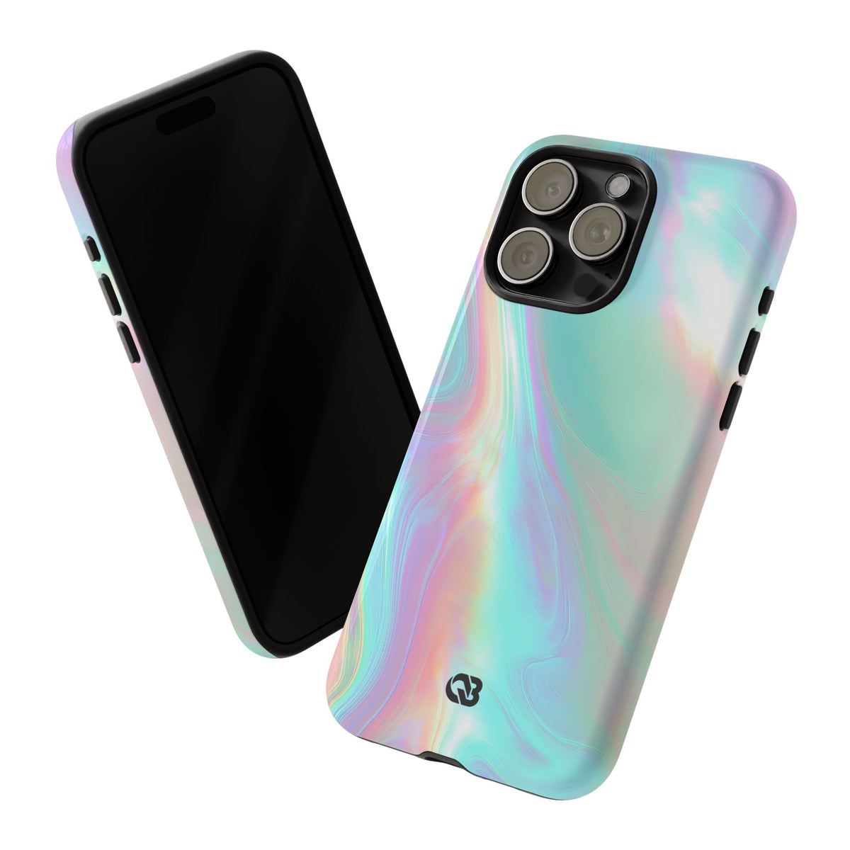 Prismatic Liquid Light · Tough Phone Case for iPhone · Teal