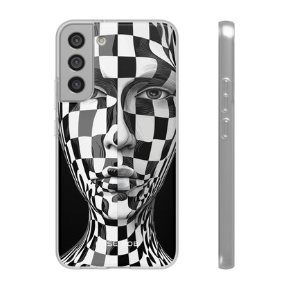 Checkered Face Samsung S22 Plus Case - Soft